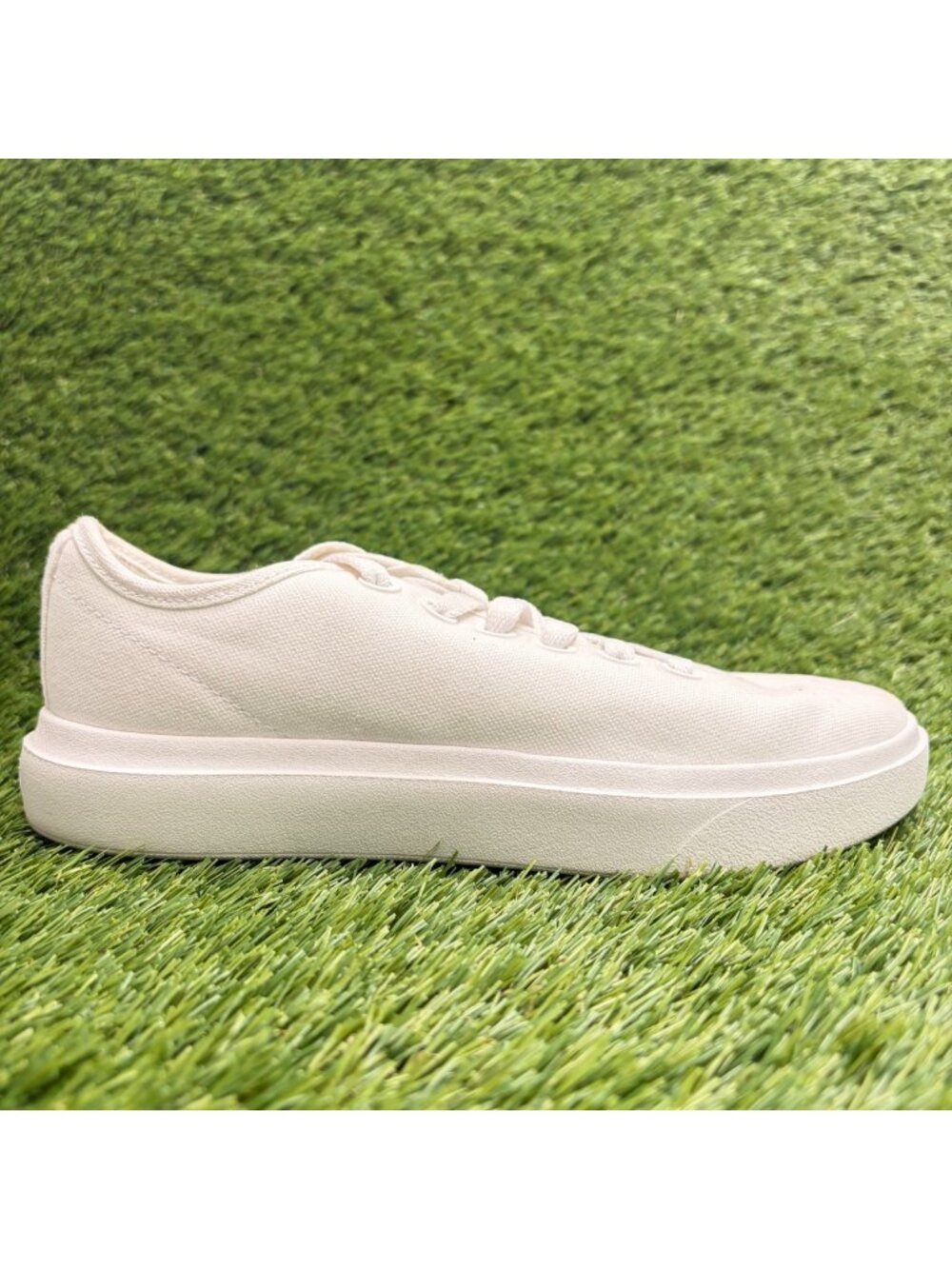 Allbirds Canvas Pipers 2 Womens Size 6.5 Ivory Athletic Running Shoes Sneakers